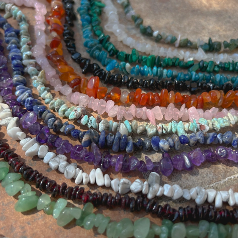 collana Chips Nic - Malachite